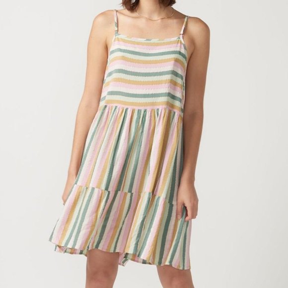 Self Contrast Dresses & Skirts - Stripe Tank Dress with lurex thread, Self Contrast